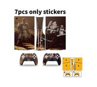 (Estilo F) Pegatinas para consolas de juegos Black Myth Wukong Ps5 Slim, película protectora para el controlador