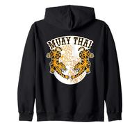 Estilo feroz de lucha de boxeo tailandés para kickboxing Muay Thai Sudadera con Capucha