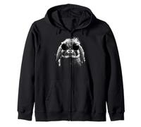 Estilo Grunge Hipster Holland Lop Rabbit con Gafas De Sol Sudadera con Capucha