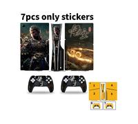 (Estilo I) Pegatinas para consolas de juegos Wukong Black Myth Ps5 Slim, película protectora para el controlador