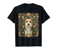 Estilo Jack Russell Terrier William Morris de Pelo Duro Camiseta