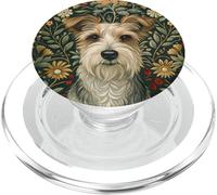 Estilo Jack Russell Terrier William Morris de Pelo Duro PopSockets PopGrip para MagSafe