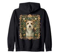 Estilo Jack Russell Terrier William Morris de Pelo Duro Sudadera con Capucha