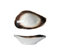 Estilo japonés retro simple exquisito de cerámica exquisita salsa de soja plato-sésamo dorado