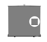 Estilo más Amplio: RAUBAY - Pantalla de Fondo Gris Plegable Grande de 78.7 x 78.7 Pulgadas, Panel retráctil portátil, Fondo Gris con Soporte para videoconferencia, Estudio fotográfico, transmisión