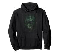 Estilo Matrix Cat Art Sudadera con Capucha