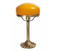Estilo Moderno Tischleuchte Forma de Hongo Latón Bronceada Naranja Cristal Noche [EEK: A++]