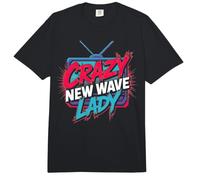 Estilo Musical Retro de Crazy New Wave Lady Comfort Colors Adult Heavyweight T-Shirt