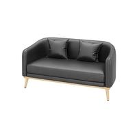 Estilo nórdico Celebridad de Internet Negociación ocio for dos personas Comedor Bar Cabina Sofá Combinaciones mesa y silla for cafetería comida occidental, tienda té con leche, postres(Black,2 seater)