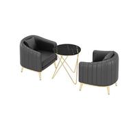 Estilo nórdico Celebridad de Internet Negociación ocio for dos personas Comedor Bar Cabina Sofá Combinaciones mesa y silla for cafetería comida occidental, tienda té con leche, postres(Black,Set1)