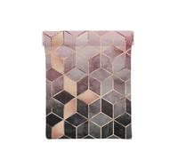 Estilo nórdico, patrón geométrico Rosa Rosa, Dorado, Squeeze Top Wallet Bolsa de Almacenamiento para Mujer Monedero pequeño Bolsa de Cambio