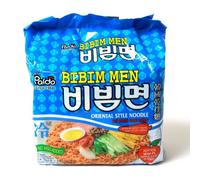 Estilo Oriental Paldo bibim tallarines coreanos fideos ramen (Pack de 5)