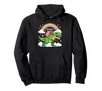 Estilo Píxel Arte Cerdo T-Rex Tiranosaurio Gráficos 8 Bits Sudadera con Capucha