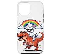 Estilo Píxel Arte Conejo T-Rex Tiranosaurio Gráficos 8 Bits Carcasa para iPhone 12 mini