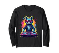 Estilo Pop Art Retro de DJ Fox Manga Larga