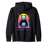 Estilo Pop Art Retro de DJ Panda Sudadera con Capucha