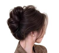 Estilo Rápido Ligero Caótico Rizado Moño Cabello Garra De Fibra Calentadora Moños Para Mujeres Casual Oficina Fiesta