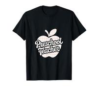 Estilo Retro a Cuadros de Manzana para Maestros preescolares Camiseta