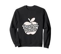 Estilo Retro a Cuadros de Manzana para Maestros preescolares Sudadera