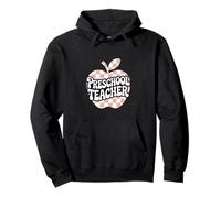 Estilo Retro a Cuadros de Manzana para Maestros preescolares Sudadera con Capucha