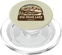 Estilo Retro Big Bear Lake California al Aire Libre PopSockets PopGrip para MagSafe