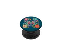 Estilo Retro de Ganchillo libélula Estampado Floral Formas Mania PopSockets PopGrip Adhesivo