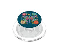 Estilo Retro de Ganchillo libélula Estampado Floral Formas Mania PopSockets PopGrip para MagSafe
