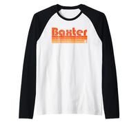 Estilo retro de los 80 en Baxter, Minnesota Camiseta Manga Raglan