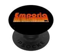 Estilo retro de los 80 en Emporia, Kansas PopSockets PopGrip Adhesivo