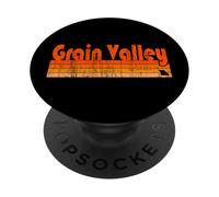 Estilo retro de los 80 en Grain Valley, Missouri PopSockets PopGrip Adhesivo