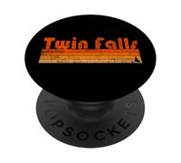 Estilo retro de los 80 en Twin Falls, Idaho PopSockets PopGrip Adhesivo