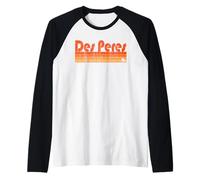 Estilo retro de los años 80 de Des Peres, Missouri Camiseta Manga Raglan