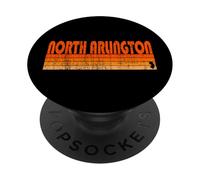 Estilo retro de los años 80 de North Arlington, New Jersey PopSockets PopGrip Adhesivo