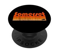 Estilo retro de los años 80 de Somerset, Kentucky PopSockets PopGrip Adhesivo
