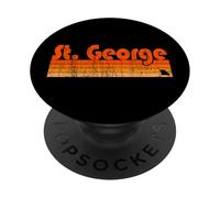 Estilo retro de los años 80 de St. George, Missouri PopSockets PopGrip Adhesivo