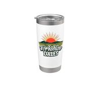 Estilo retro de Yorkshire Dales Vaso térmico de acero inoxidable de doble pared
