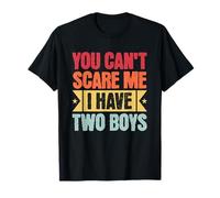 Estilo Retro del día de la Madre You Can't Scare Me I Have Two Boys Camiseta