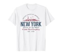 Estilo Retro Estados Unidos Vintage New York Camiseta