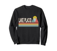 Estilo Retro Lake Placid Nueva York al Aire Libre Sudadera