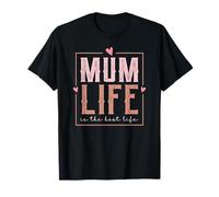 Estilo Retro Love Mum Life Is The Best Life For My Best Mum Camiseta
