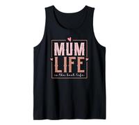 Estilo Retro Love Mum Life Is The Best Life For My Best Mum Camiseta sin Mangas
