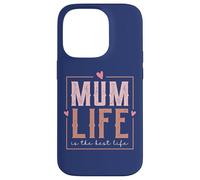 Estilo Retro Love Mum Life Is The Best Life For My Best Mum Carcasa para iPhone 14 Pro