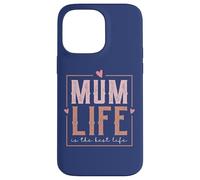 Estilo Retro Love Mum Life Is The Best Life For My Best Mum Carcasa para iPhone 14 Pro MAX