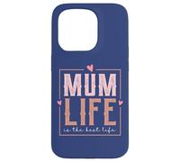 Estilo Retro Love Mum Life Is The Best Life For My Best Mum Carcasa para iPhone 15 Pro