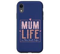 Estilo Retro Love Mum Life Is The Best Life For My Best Mum Carcasa para iPhone XR