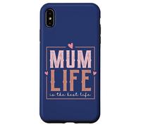 Estilo Retro Love Mum Life Is The Best Life For My Best Mum Carcasa para iPhone XS MAX