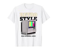 Estilo Retro Old School Love (Vintage TV Graphic) Camiseta