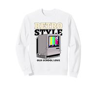Estilo Retro Old School Love (Vintage TV Graphic) Sudadera