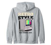 Estilo Retro Old School Love (Vintage TV Graphic) Sudadera con Capucha