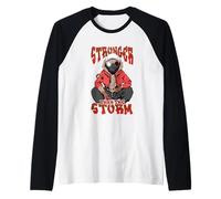 Estilo Urbano más Fuerte Que la tormenta Camiseta Manga Raglan